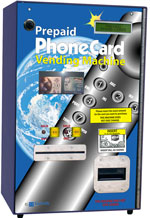 compact Phone card dispenser machine - 2 column