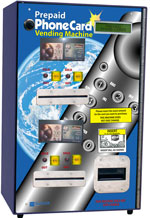 Compact Phone card dispenser machine - 4 column